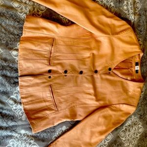 Genuine lamb leather Jones New York jacket